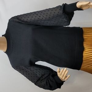 CECE Sheer long Sleeve sweater